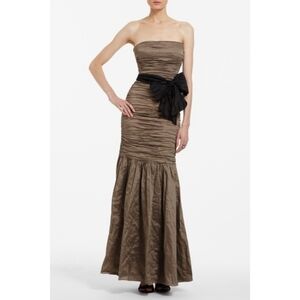 BCBG Maxazria  size 6 metalic copper gown.Mermaid Style